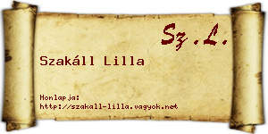 Szakáll Lilla névjegykártya